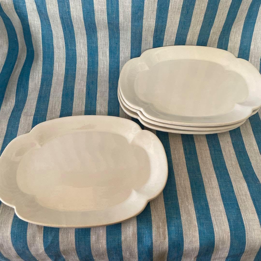 スタジオエム リアン 焼物皿 白 4点セット バラ売可 studio m' リアン取